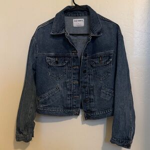 Old Navy Dark Blue Jean Jacket for Women